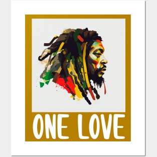 Rasta One Love Reggae Rastafari Posters and Art